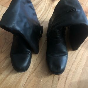 Leather boots